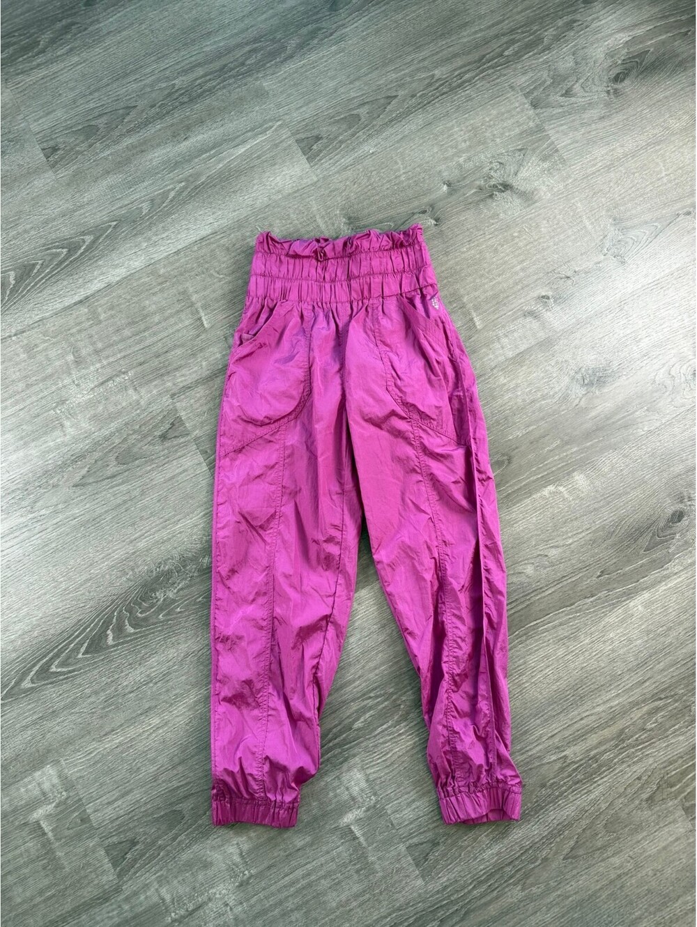 FP Movement Women's Pink High Waist Elastic Waistband Jogger Pants sz XS